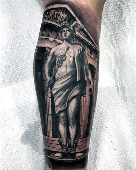 hermes tattoo sleeve|hermes ankle tattoo designs.